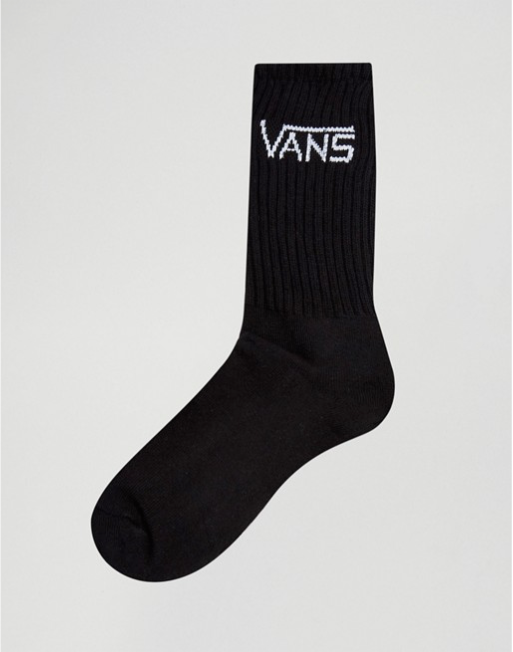 Vans classic crew black 3 pack socks | Branded black unisex sport socks