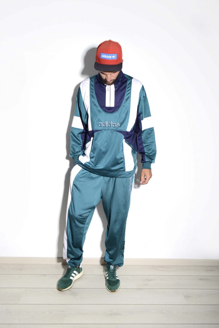 90s Adidas tracksuit green mens | HOT MILK vintage clothing online store
