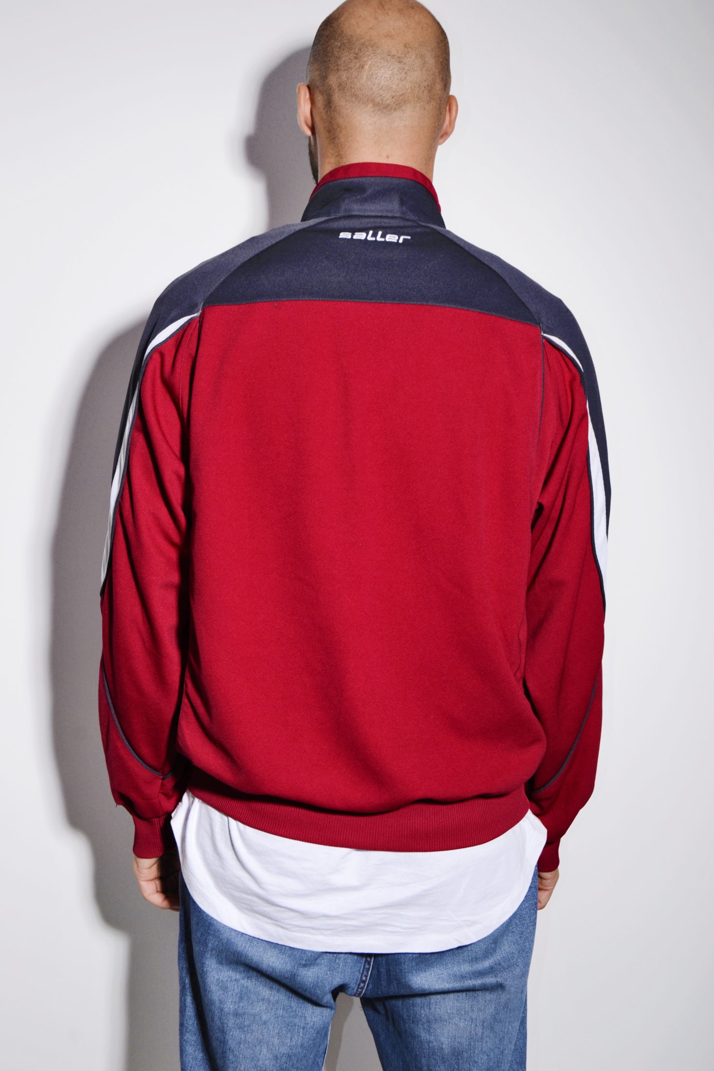 Vintage red tracksuit top jacket | HOT MILK vintage clothing online store