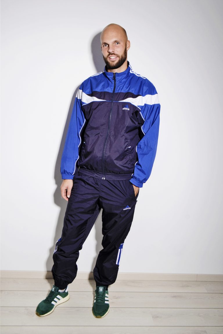 Adidas vintage blue tracksuit men | HOT MILK 90's vintage clothing online