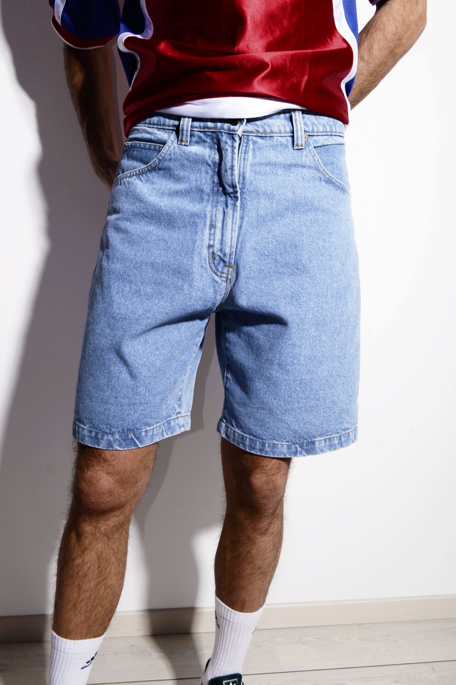 90s jean shorts mens