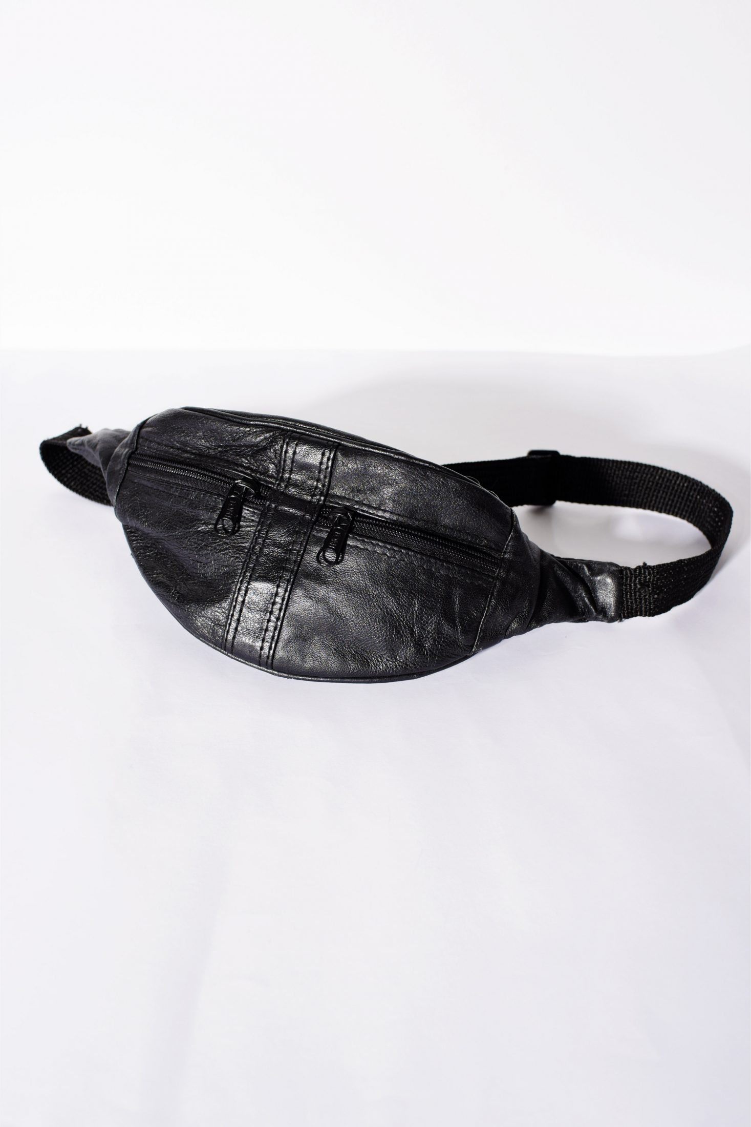 Vintage Festival Black Bum Bag | Vintage clothing online store in EU