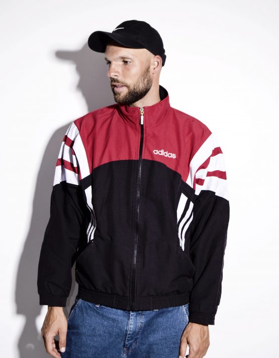 Vintage red sport jacket men | HOT MILK 90's streetwear online