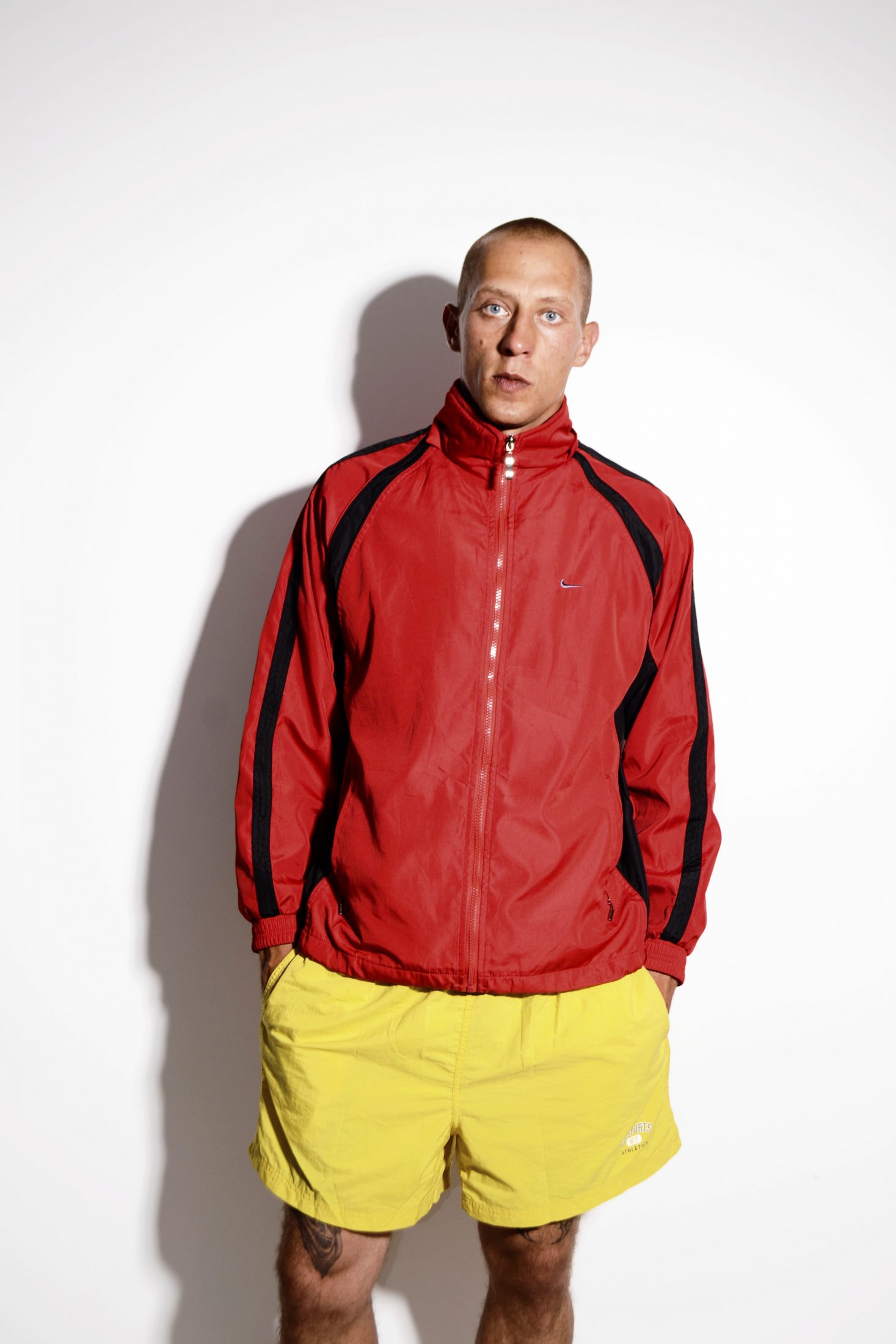 NIKE vintage jacket red | HOT MILK retro 90s 80s clothing men online