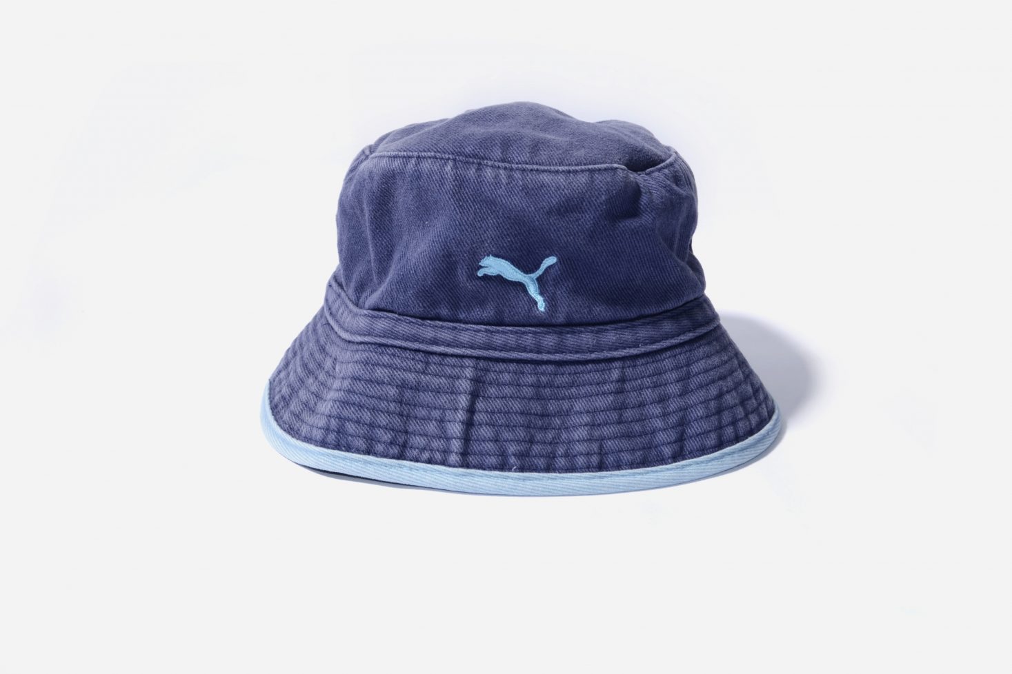 PUMA blue color bucket hat for men | Vintage clothing online store