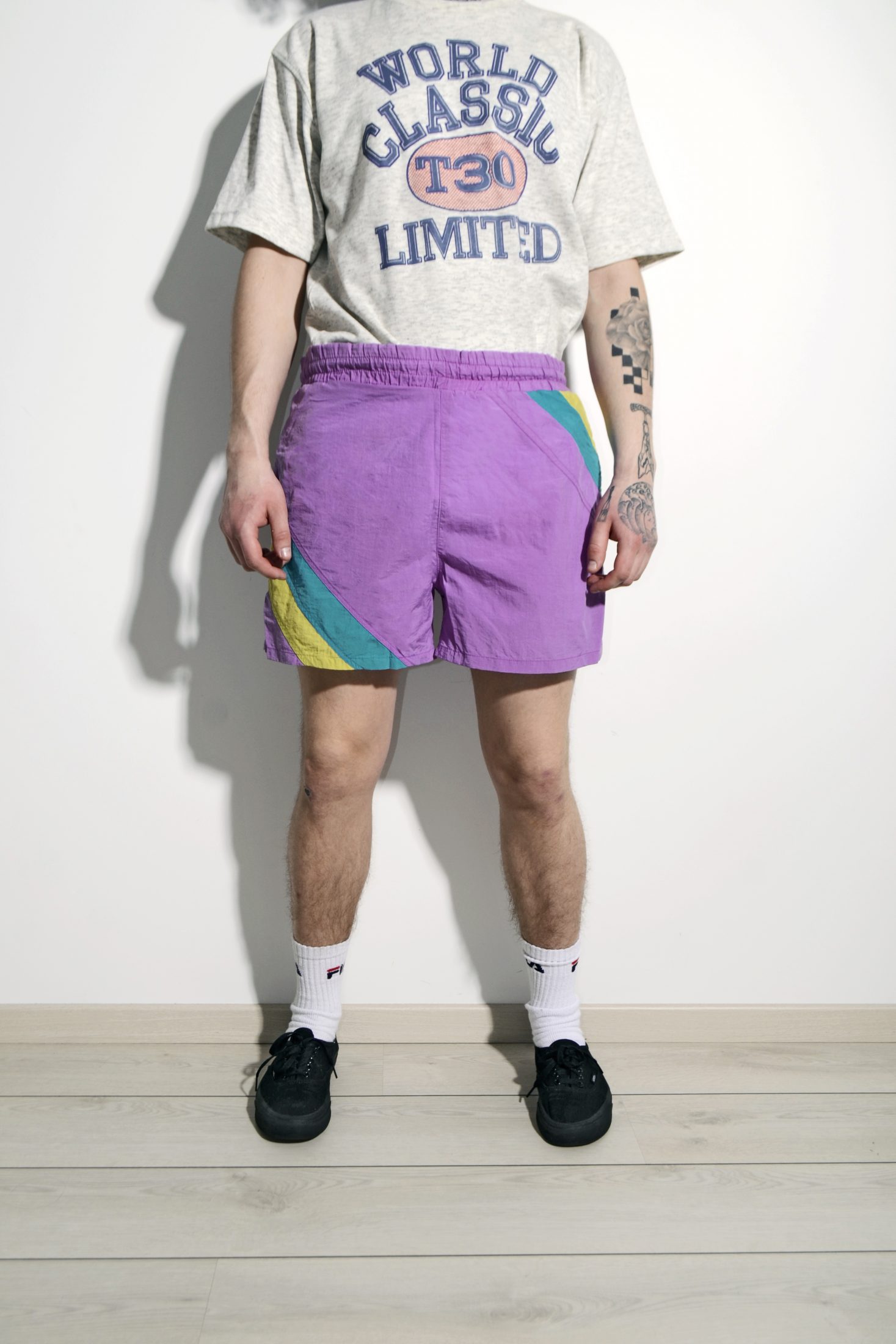 90s beach summer shorts men | HOT MILK vintage clothing online