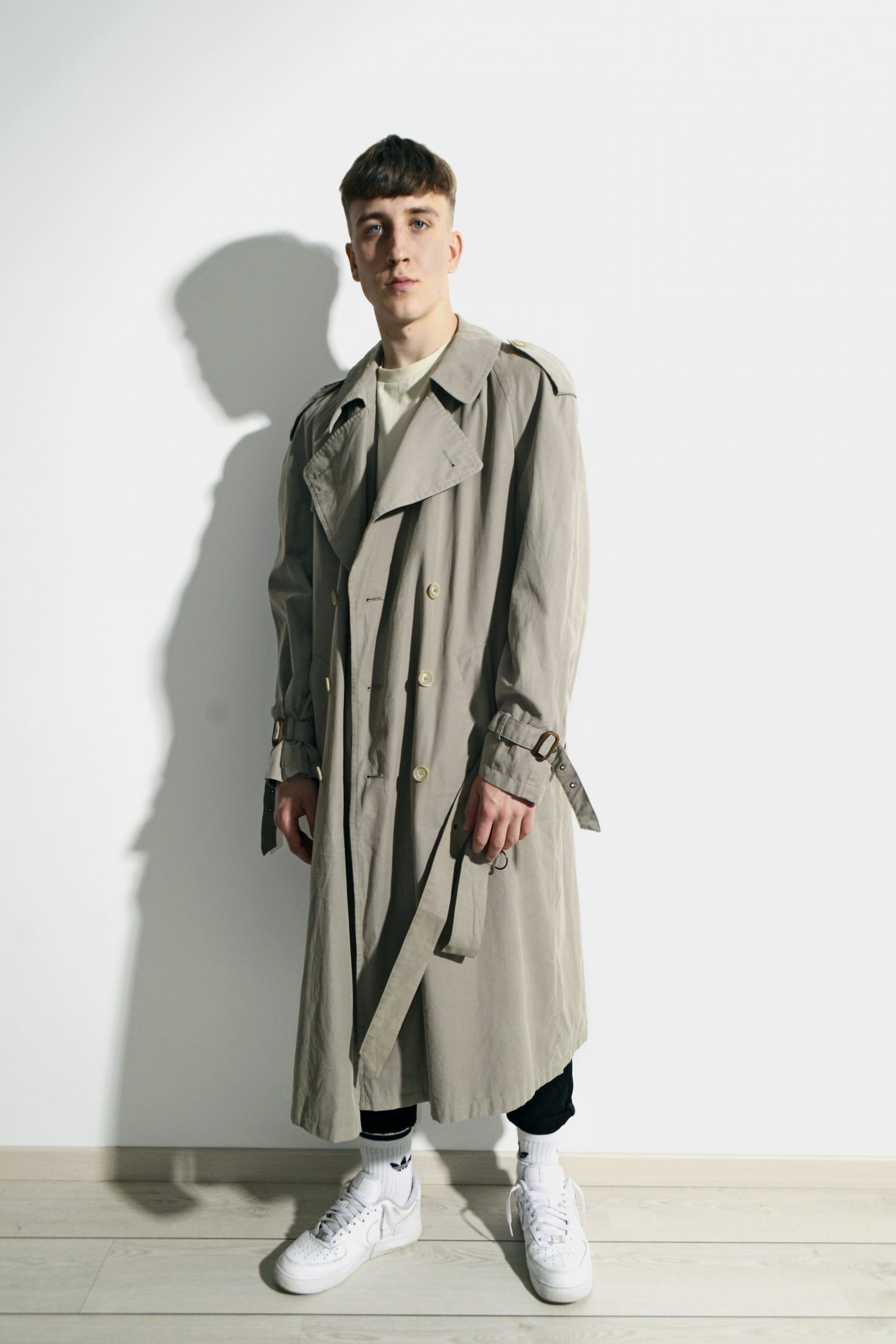 retro detective trench coat beige | HOT MILK 90's vintage clothing