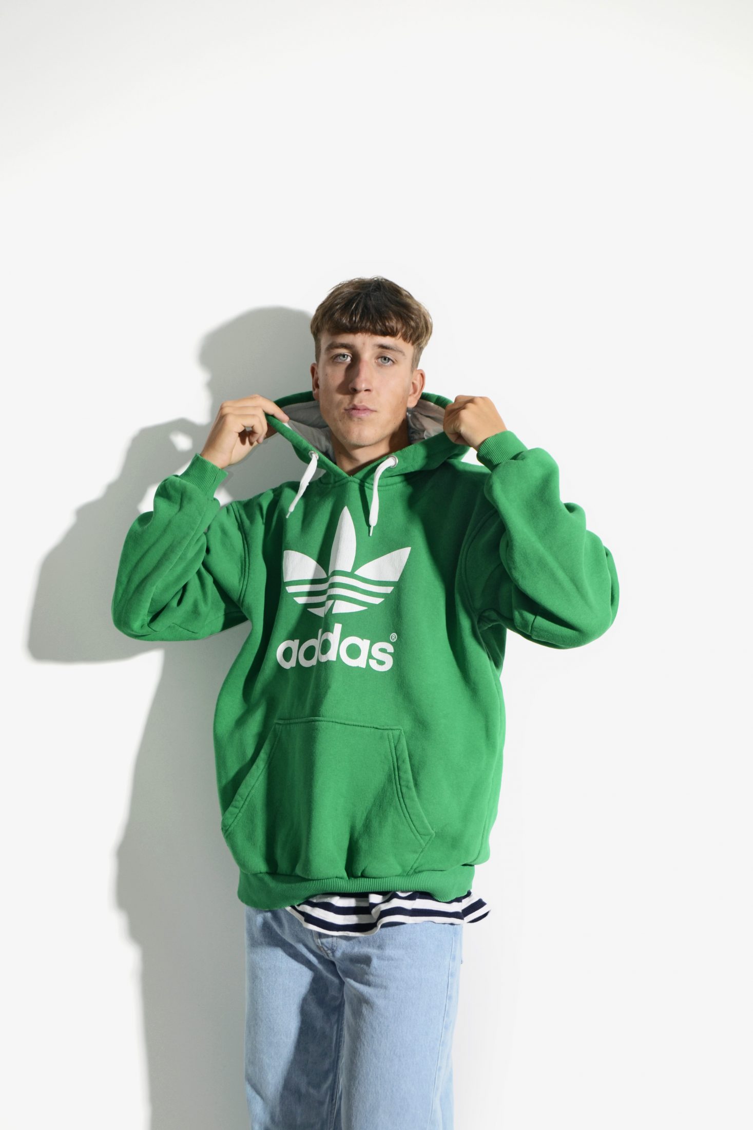 adidas green hoodie men