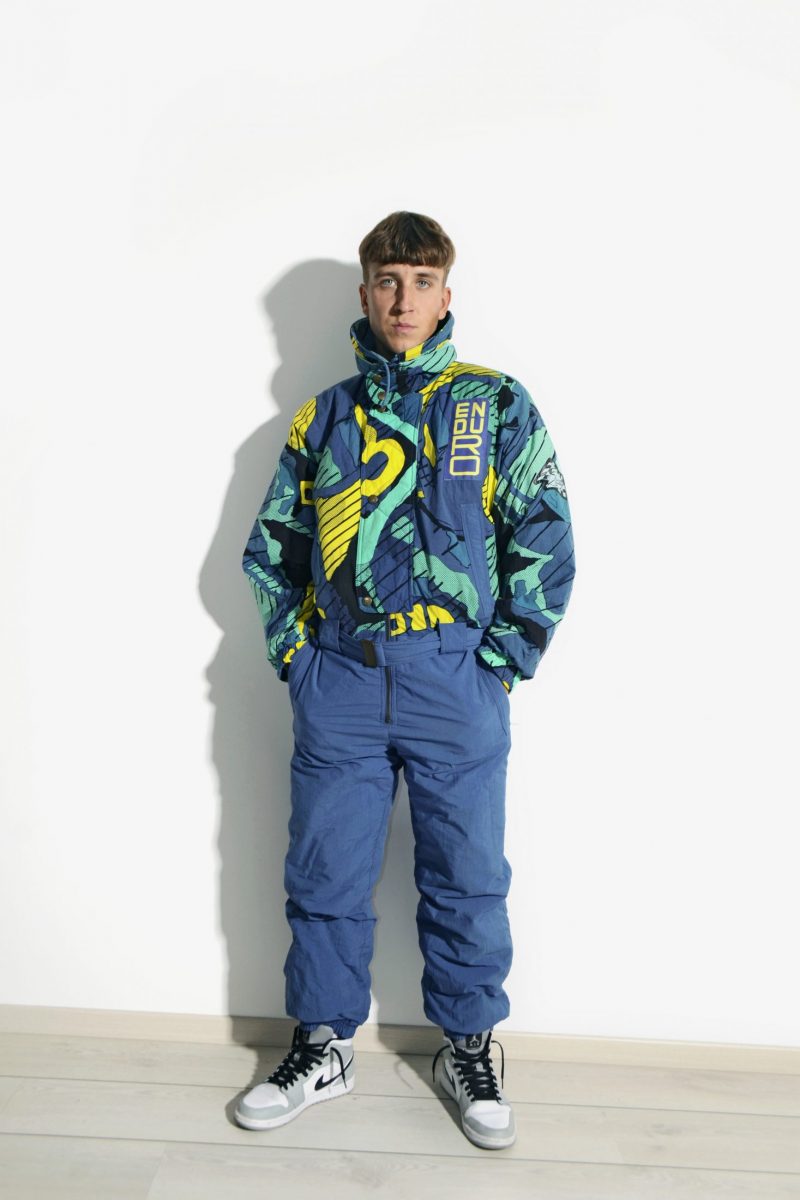 Ski suit mens rainbow | 80s vintage clothing | 90s fashion outfit ...