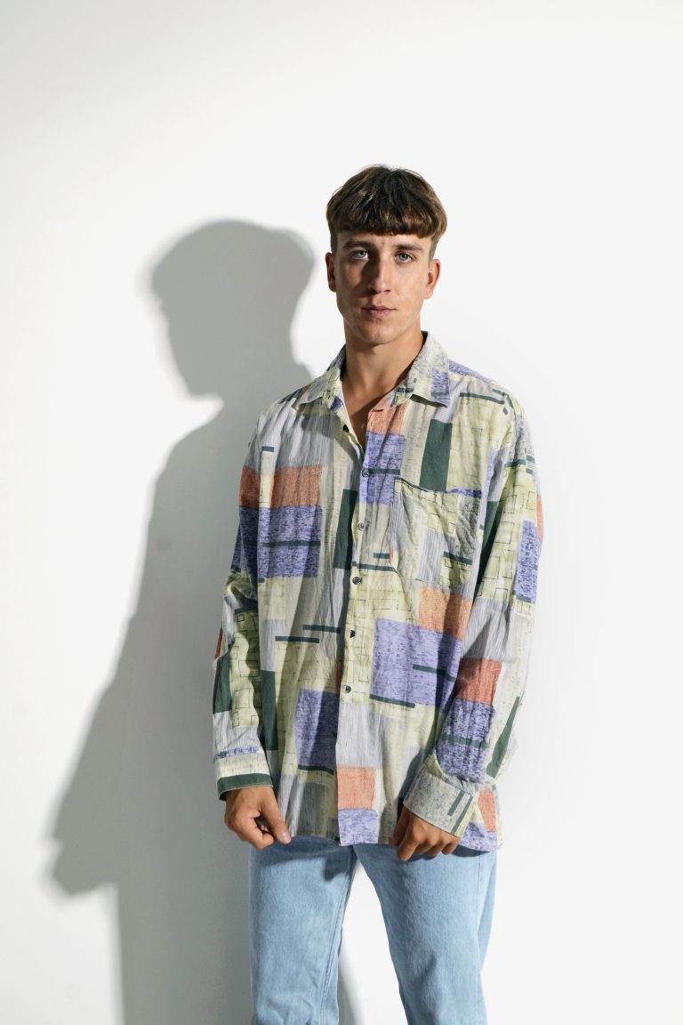 abstract long sleeve shirt | Vintage clothes online for men
