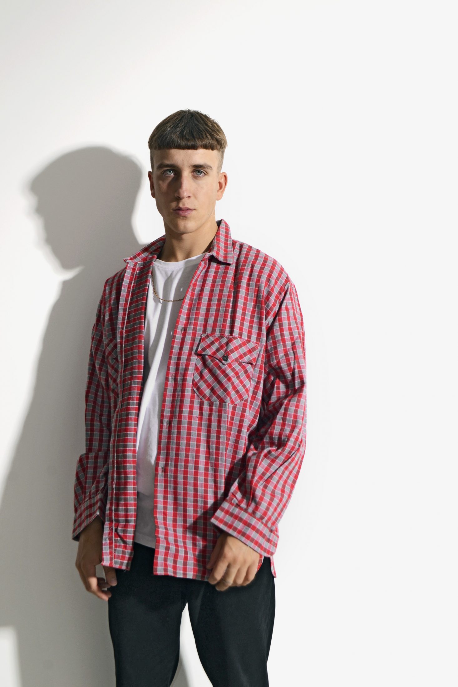 Retro plaid shirt red | Vintage clothes online for men