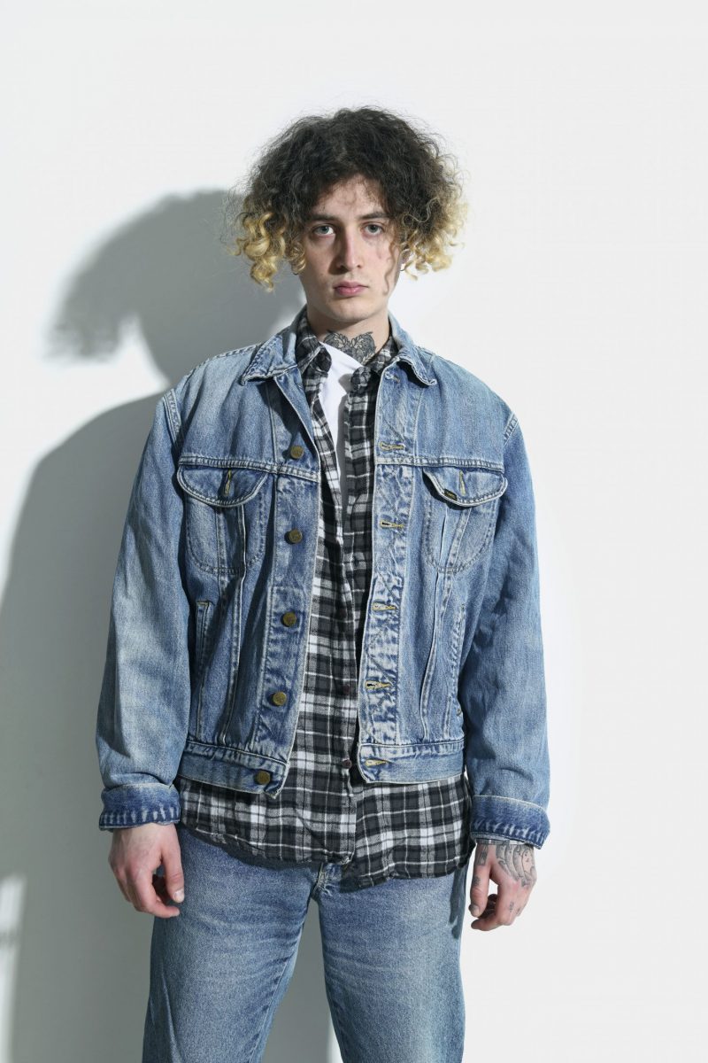 Lee denim jacket blue | Retro 90s fashion men | 80s outfit clothes