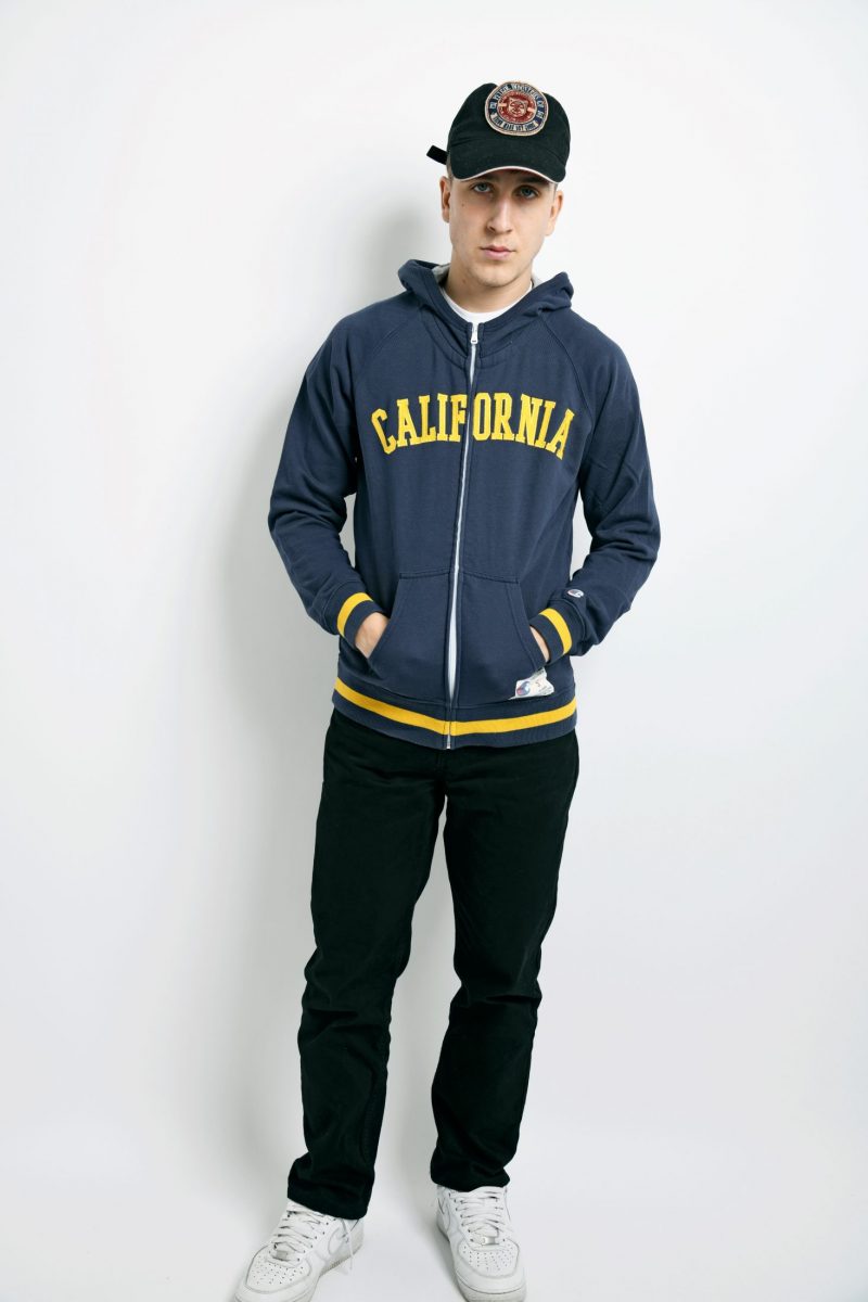 CHAMPION 90s hoodie blue