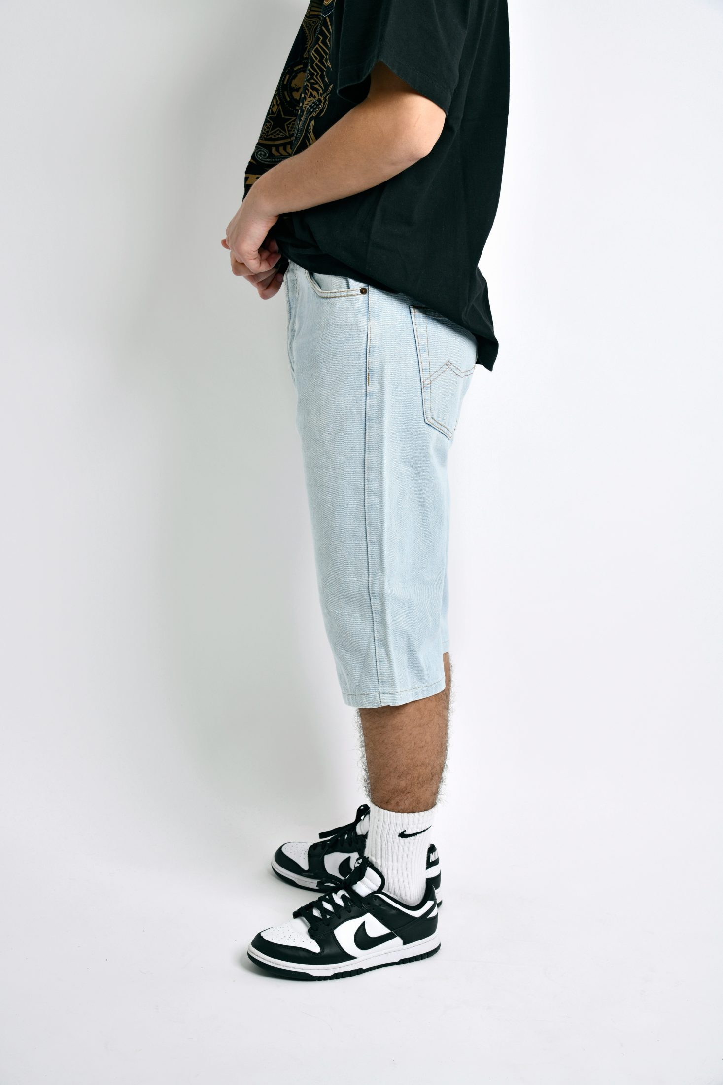 90s denim capri shorts | Vintage clothes online for men