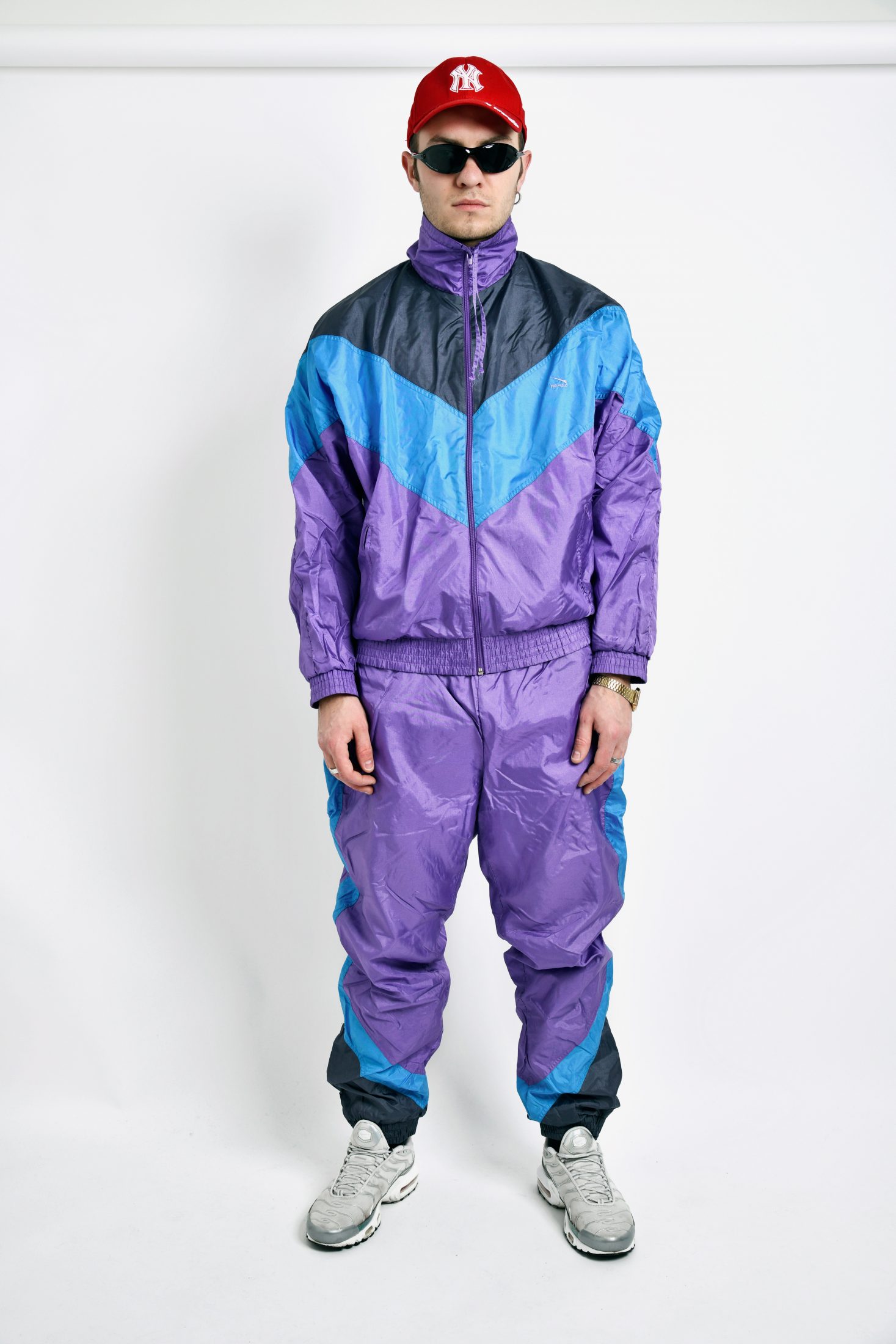 80s purple shell suit | HOT MILK 80s vintage clothing