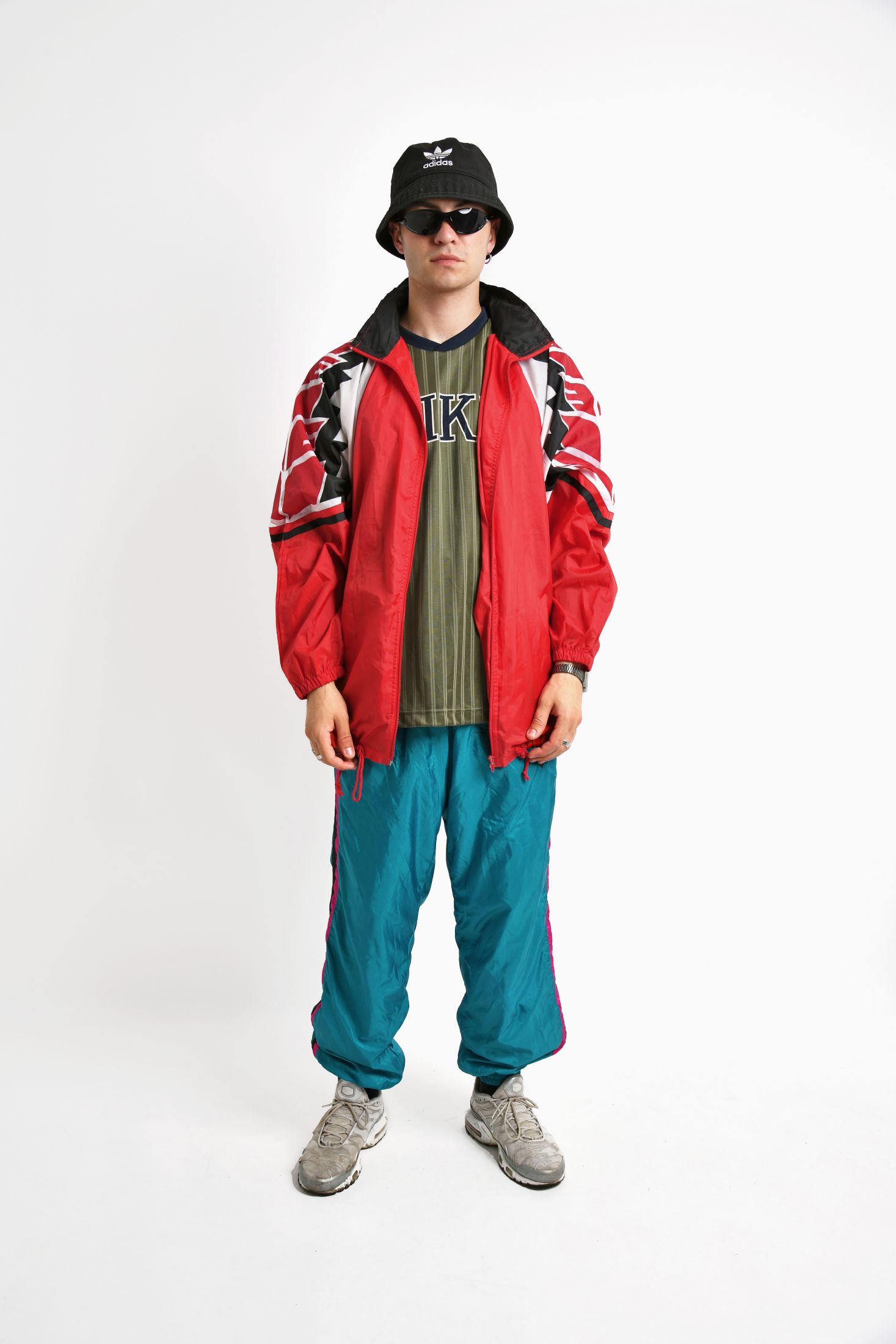 Erima windbreaker jacket red shell wind top | Vintage clothing onlinee