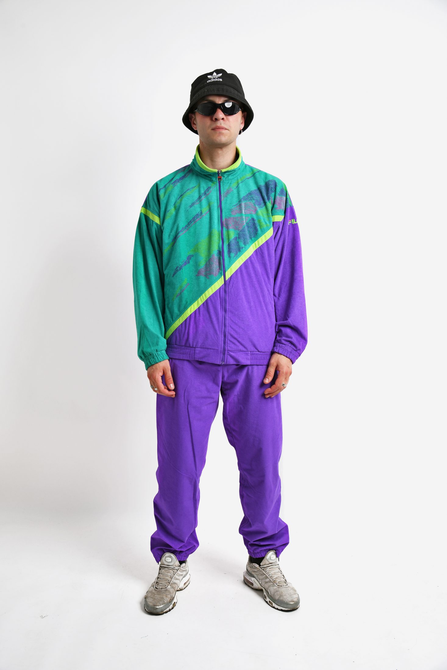 bijtend koper Bully 90s Fila velvet tracksuit purple green men's | 90s 80s vintage clothing