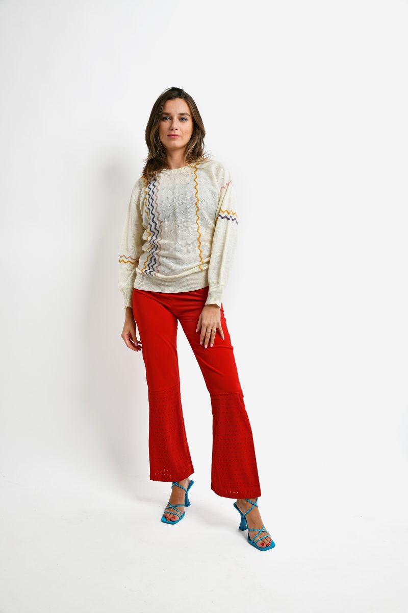 Vintage knit sweater white