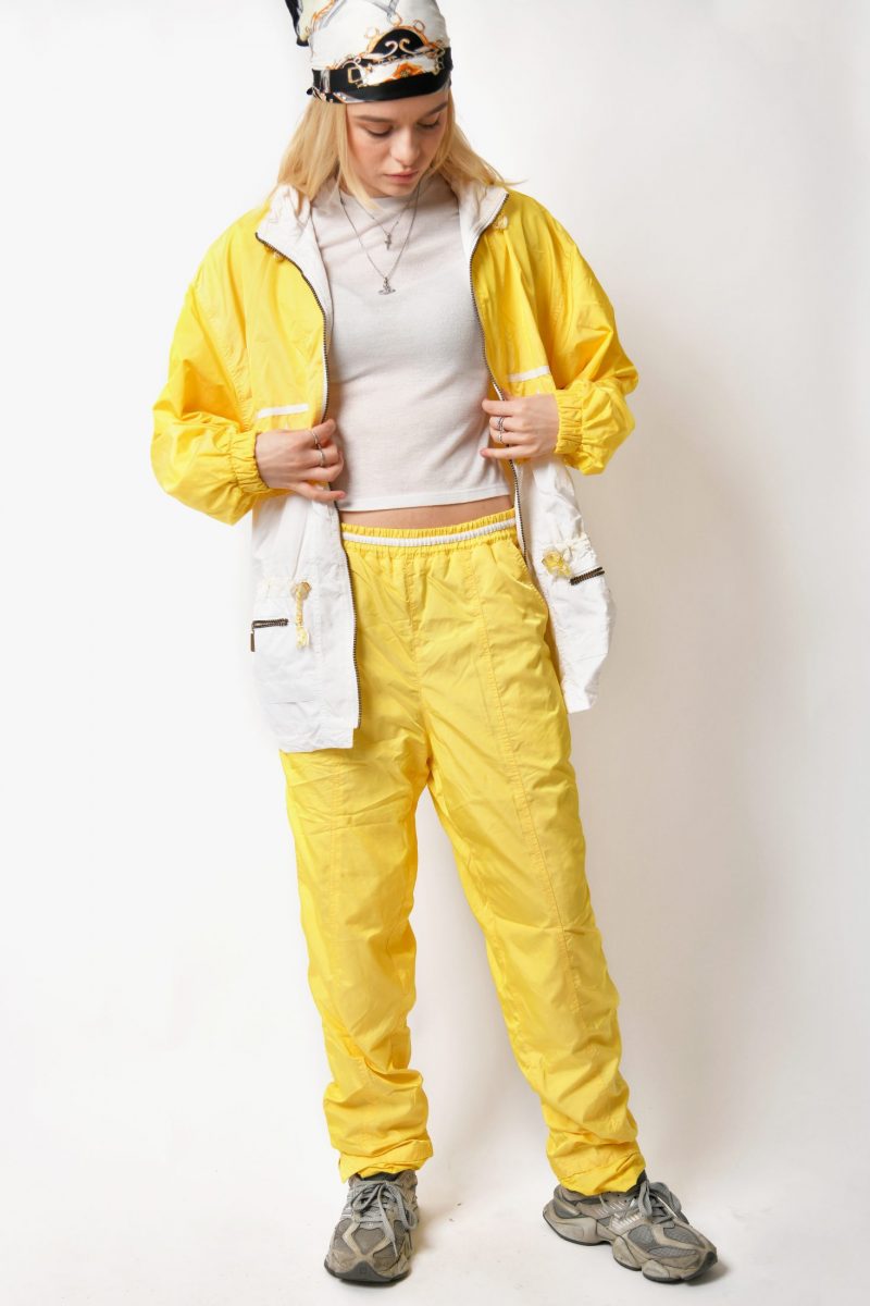 80s tracksuit set yellow