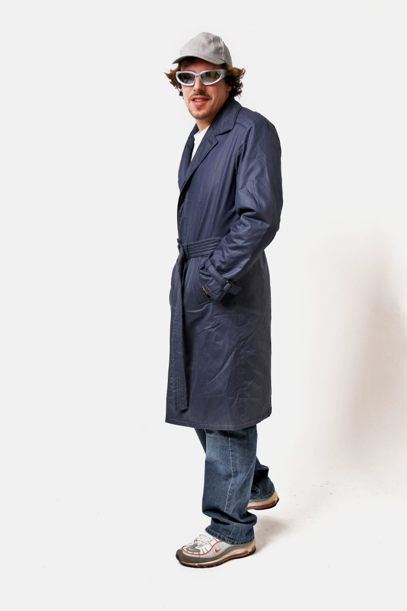 Classic retro overcoat blue
