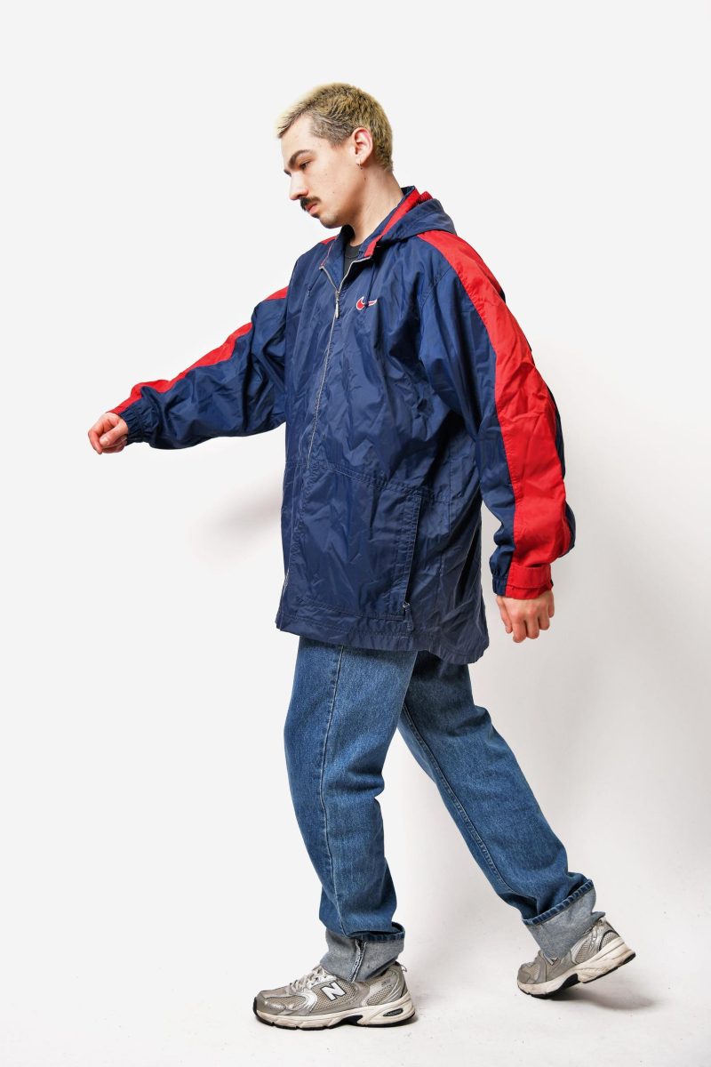 Heren NIKE vintage capuchon lichte jas