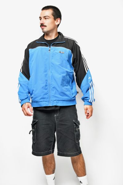 mėlyna striukė ADIDAS vintage