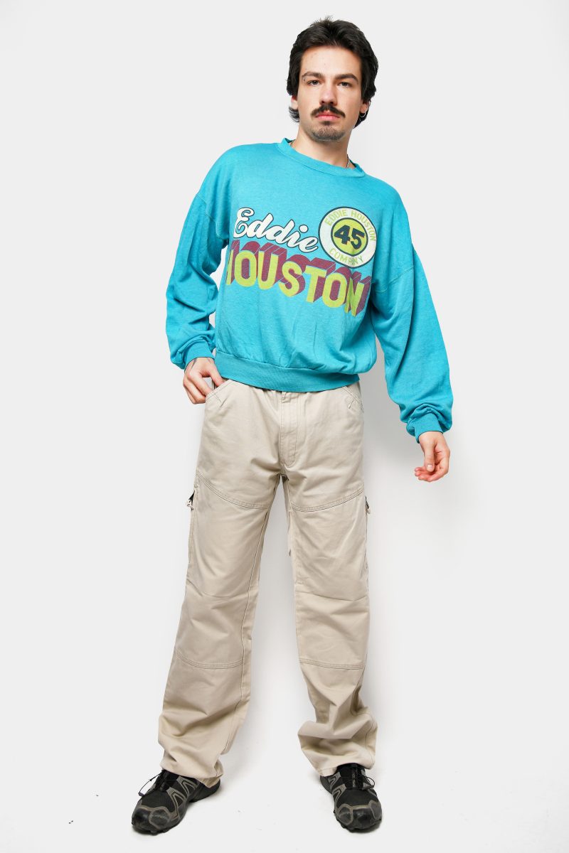 90s blue colourful sweatshirt