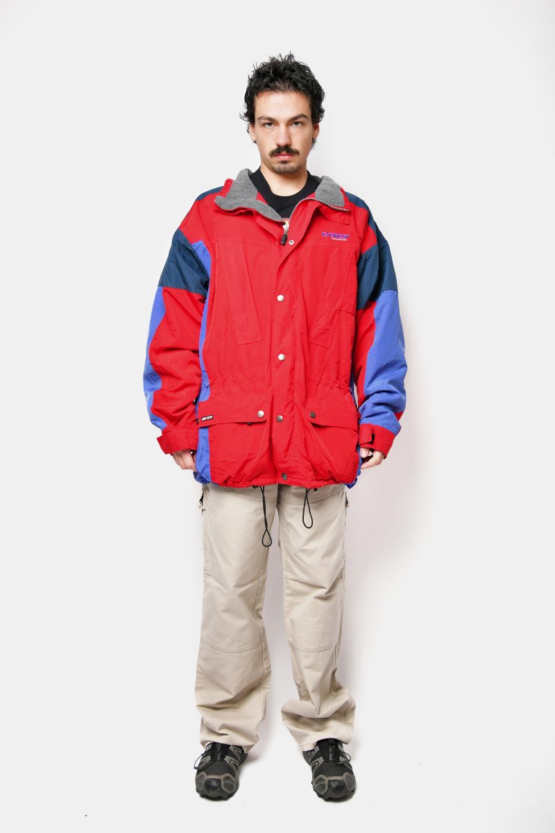 vintage parka red multi