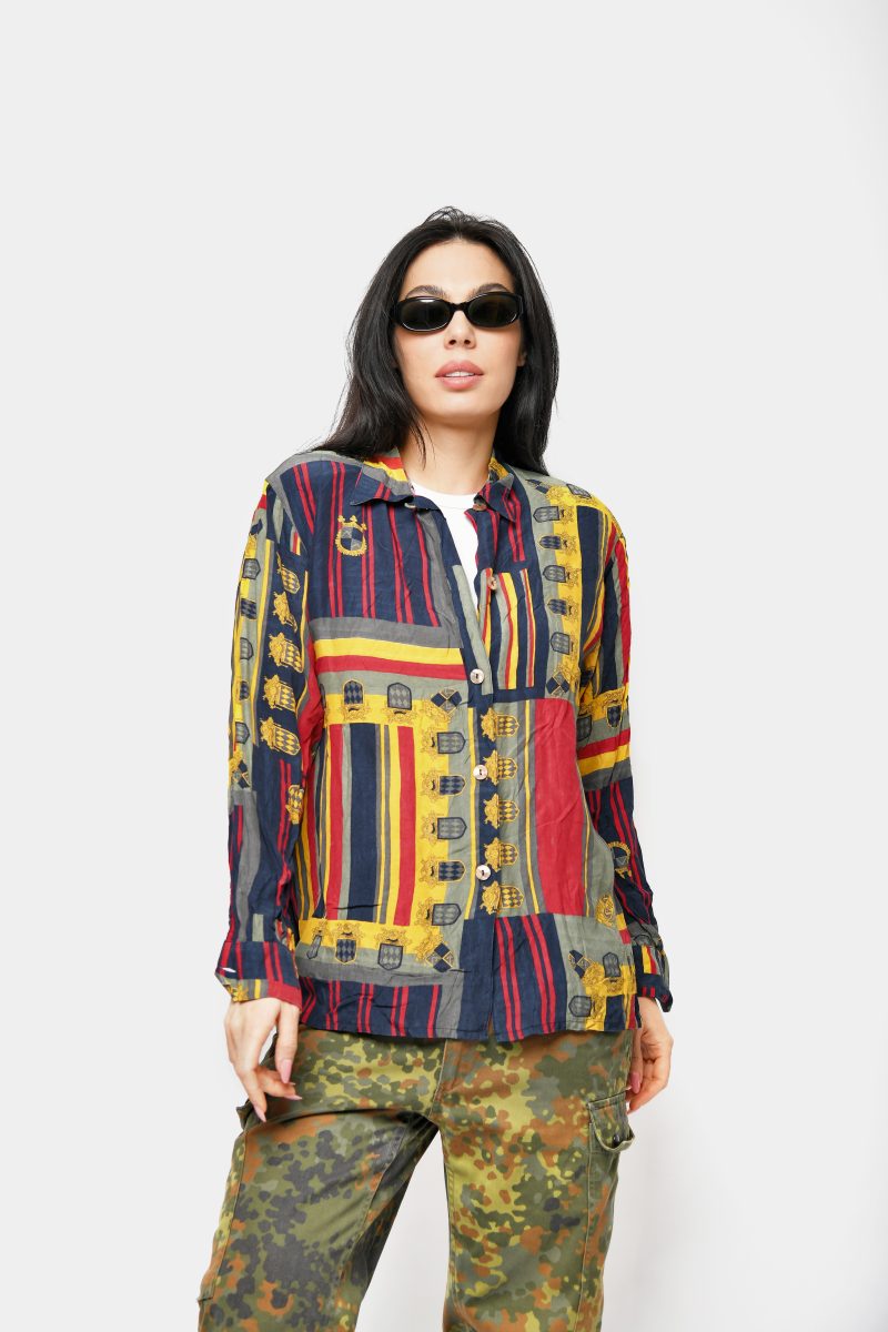 90s shirt abstract patterned