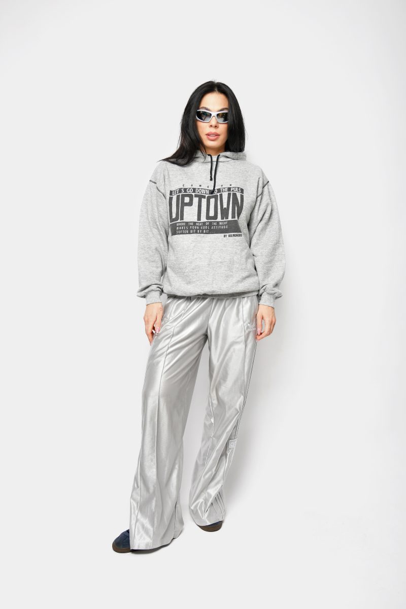 Vintage grey relaxed hoodie