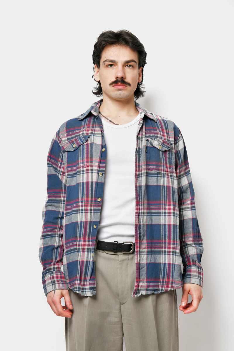 Y2K plaid shirt multi