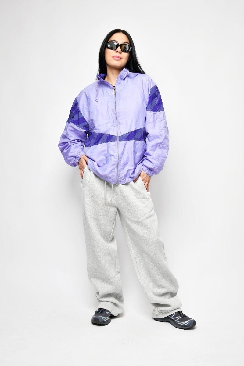 80s purple windbreaker