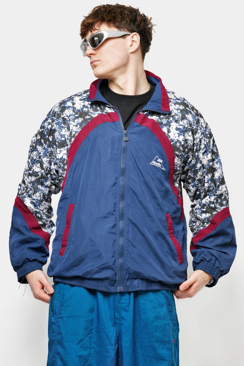 90s jas marineblauw donker