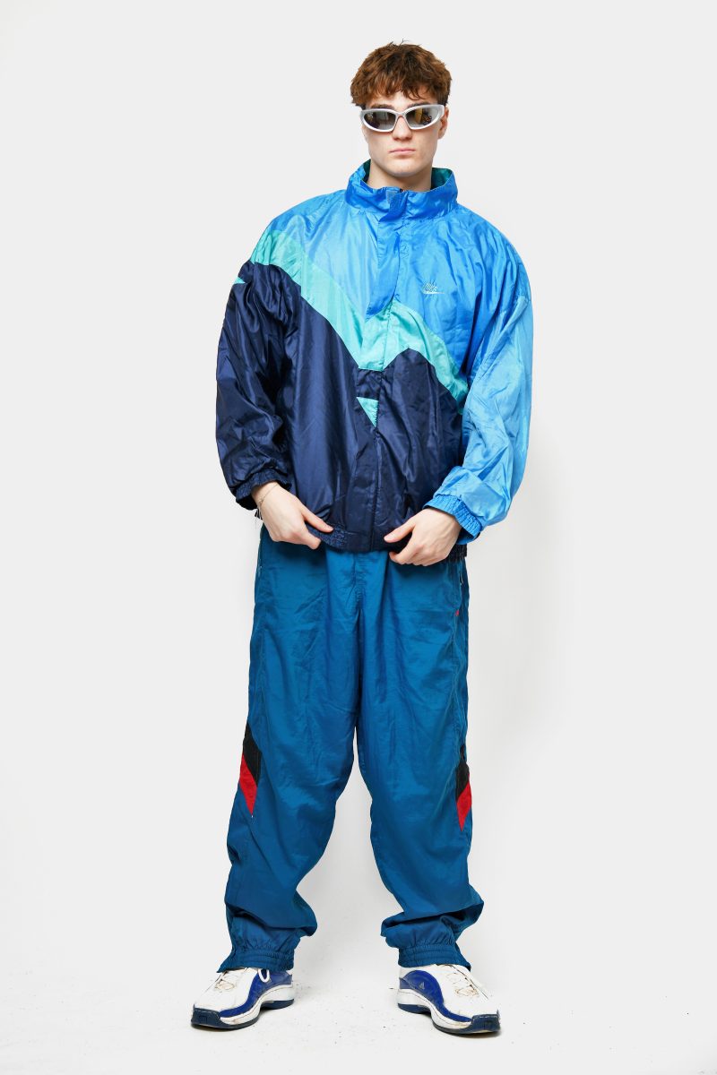 Vintage blauwe jas
