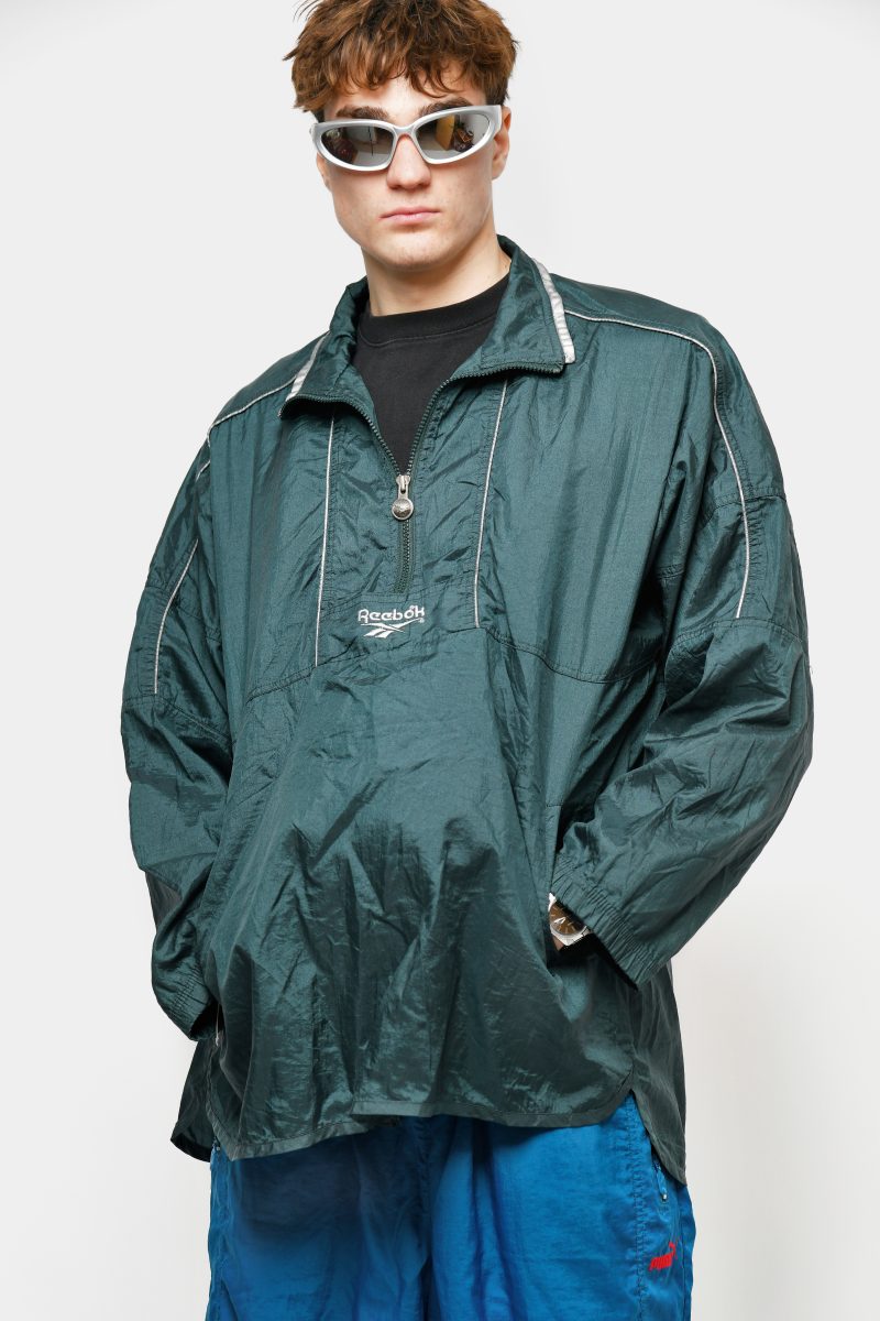 Reebok vintage green windbreaker