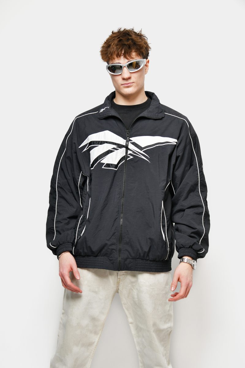 REEBOK vintage black windbreaker