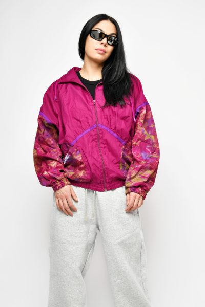 Cortavientos rosa Vintage 80s