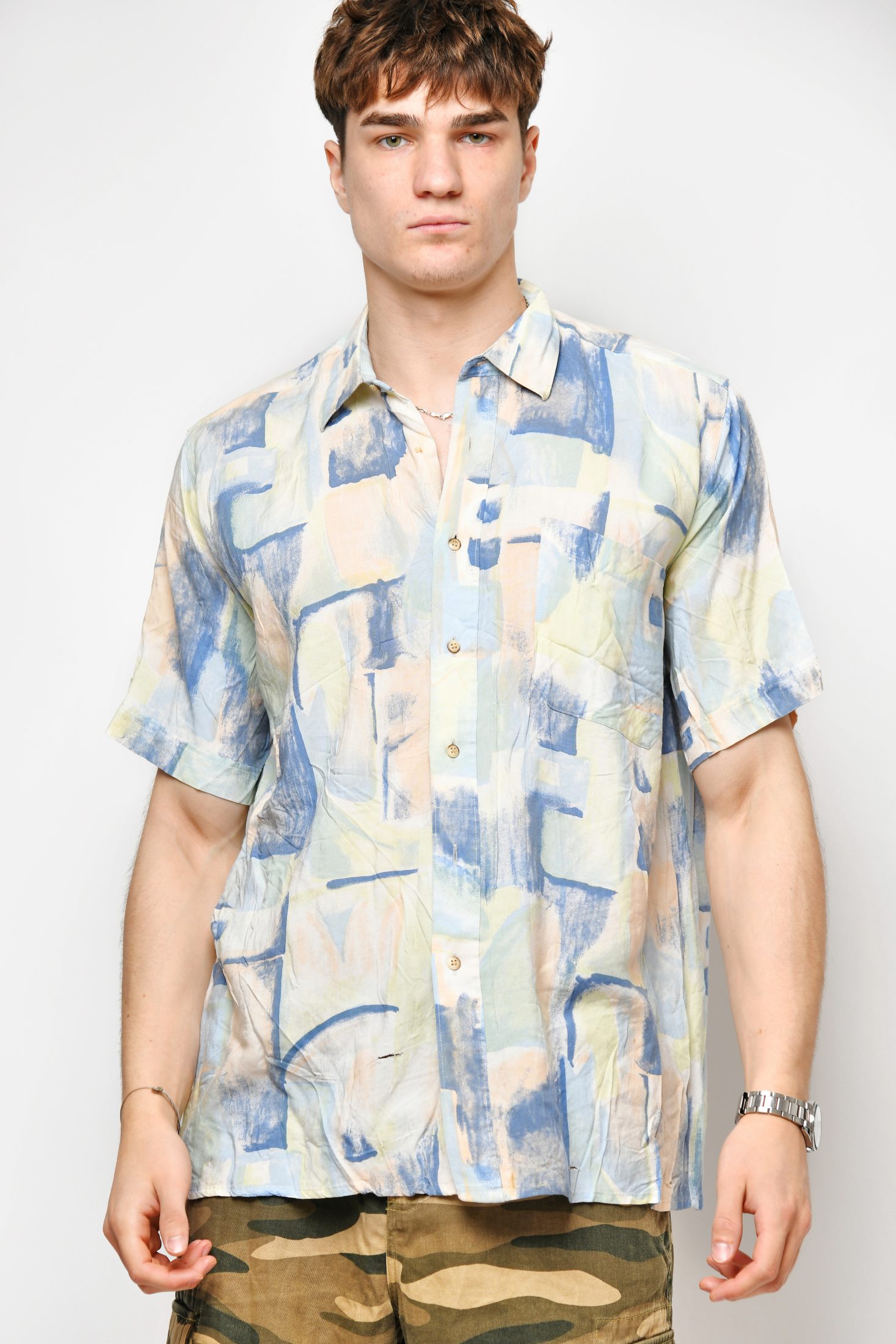 Shirt mens multi 90s | Vintage clothes online for men
