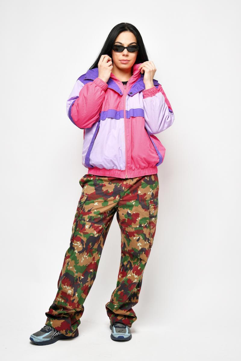 90s vintage winter jacket pink purple