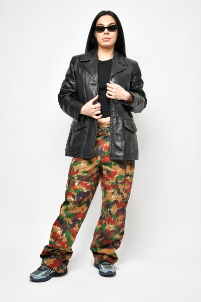 Manteau en cuir Vintage 90s